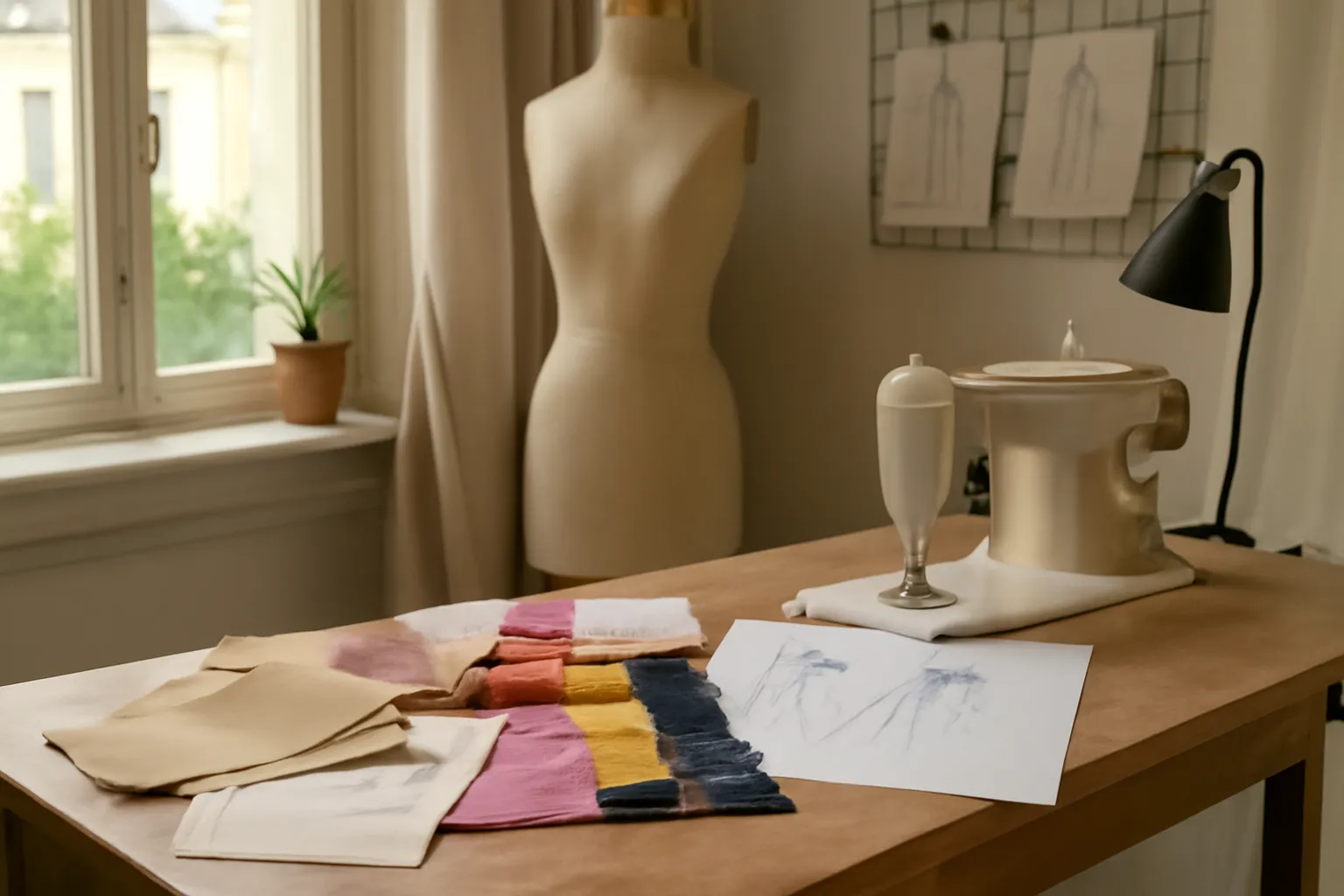Détail d'une broderie textile portant des symboles codés, atelier de couture engagée